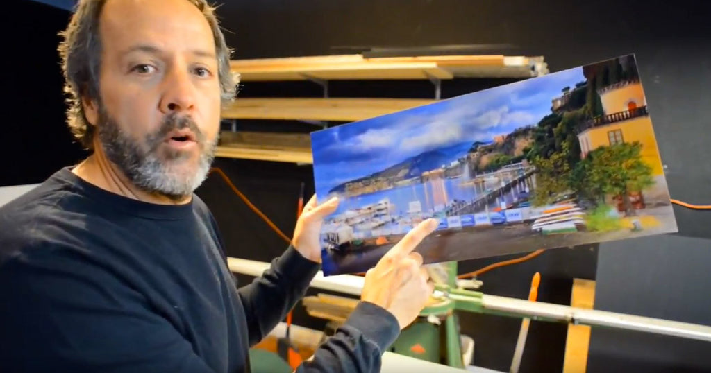 Demonstration: Ready to hang frameless Luster Photo Prints