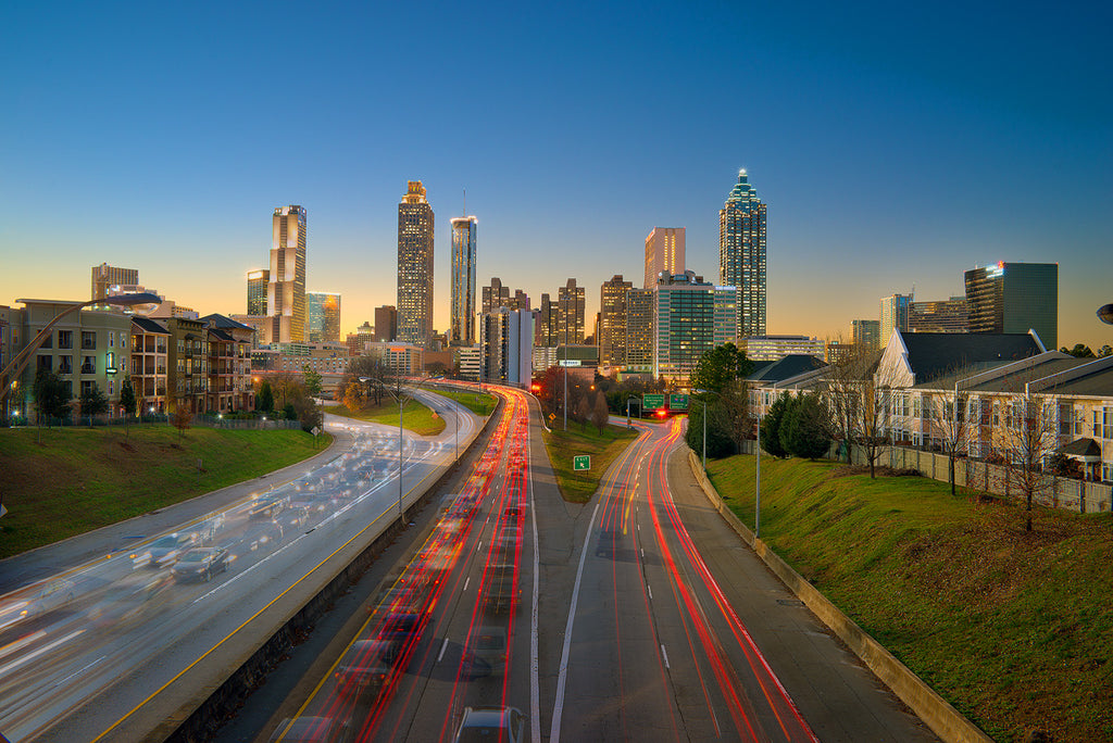 atlanta from jackson street bridge