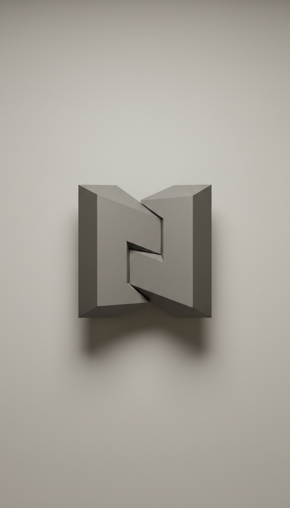 Geometric Block Duo Set—Stone Grey