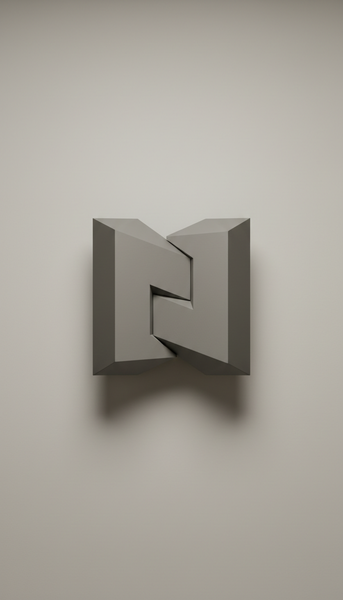 Geometric Block Duo Set—Stone Grey