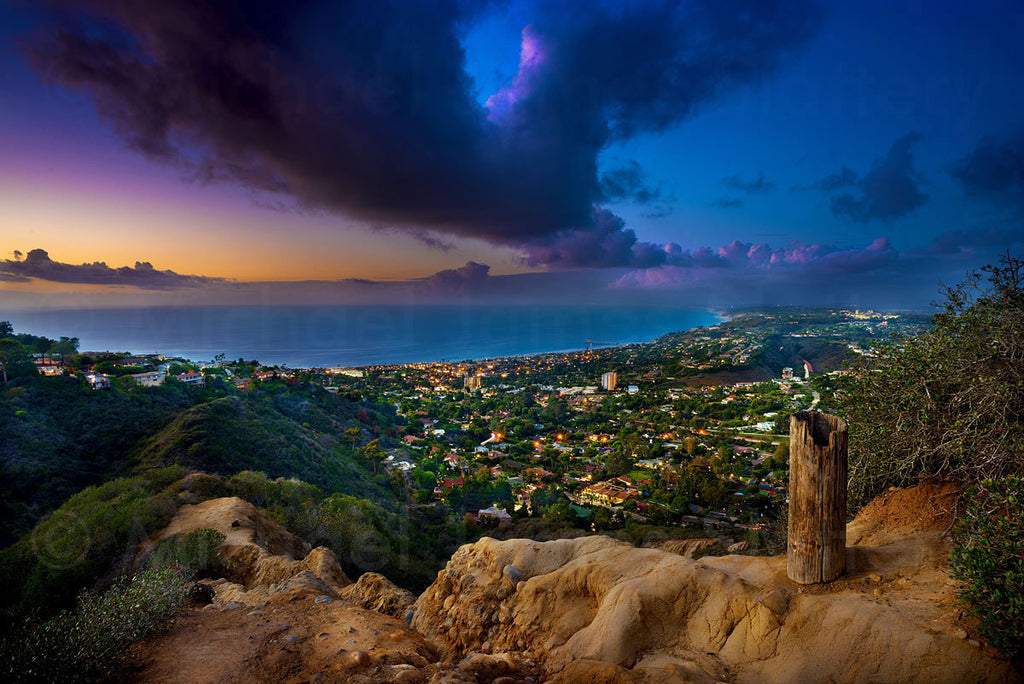 from mount soledad above la jolla